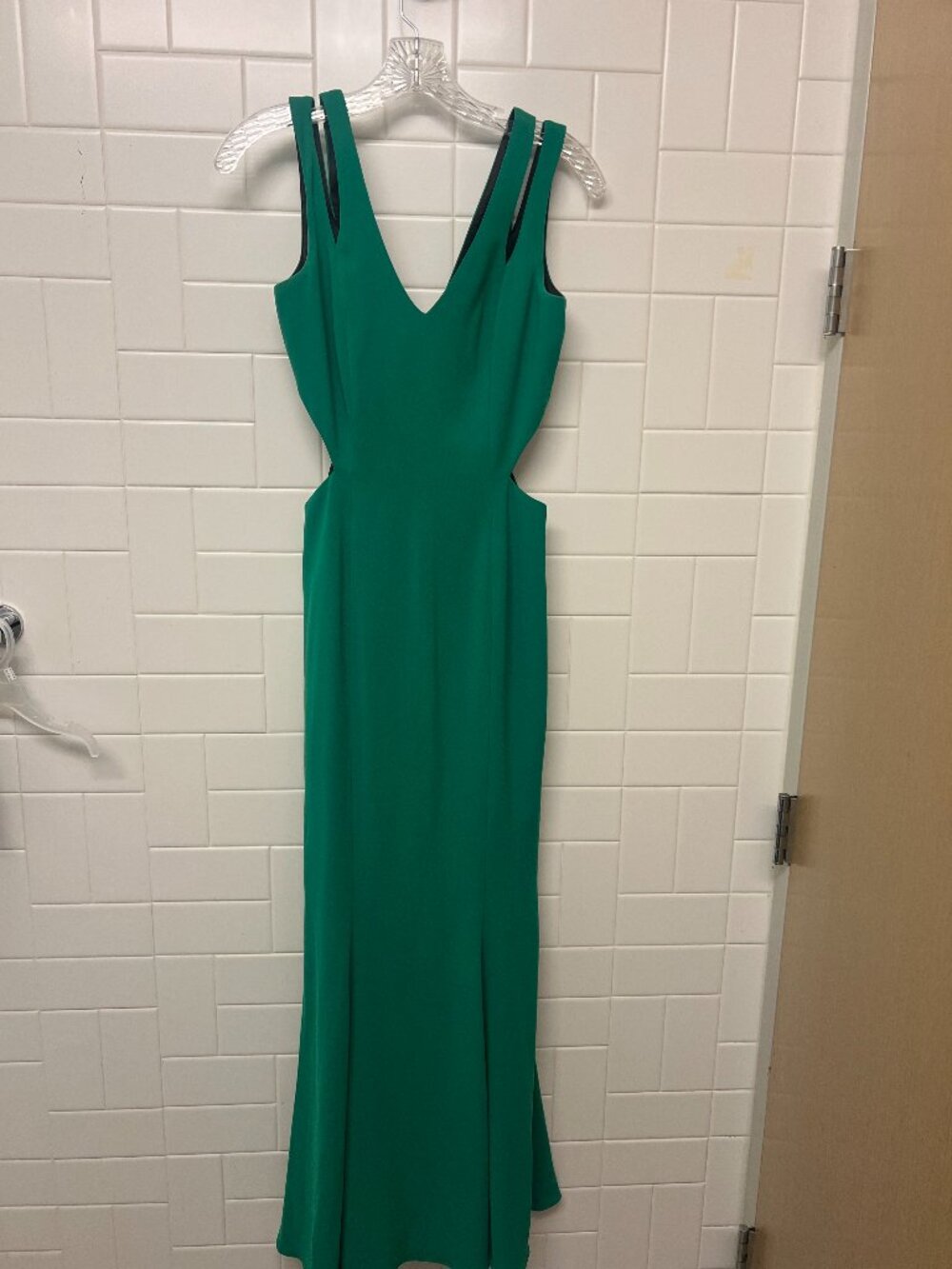 Kelly Green Jay Godfrey Gown Sz 0